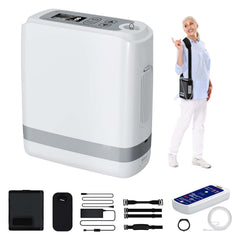1006S - Portable Oxygen Machine | Lightweight 1–7L Adjustable Oxygen Concentrator with 6700 mAh Battery
