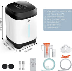 JY-117 Portable Oxygen Concentrator 1–7L Adjustable Flow For Home