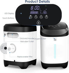 JY-117 Portable Oxygen Concentrator 1–7L Adjustable Flow For Home