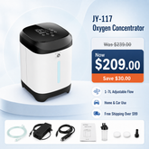 JY-117 oxygen concentrator - front view