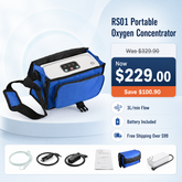 RS01 oxygen concentrator - front view