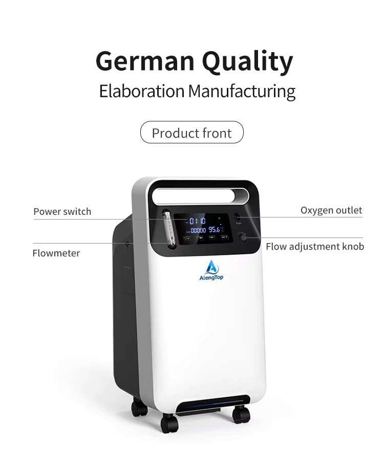 y 501w home oxygen concentrator hero front diagram