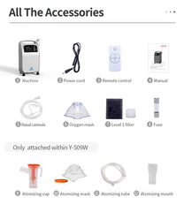 Y-509W Stationary Home Oxygen Concentrator & Generator 5L