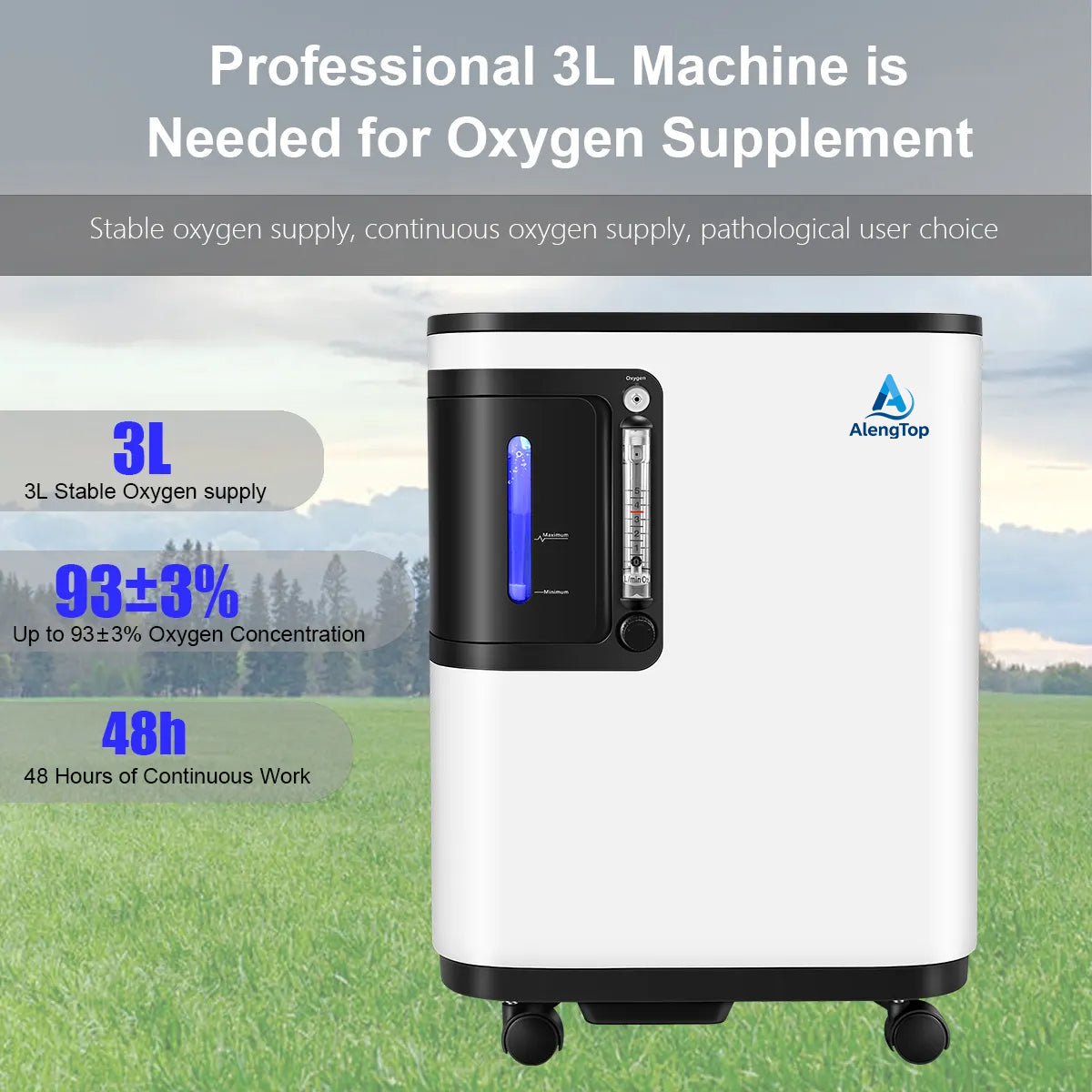 y 301w adjustable oxygen concentrator 1 7l min for home healthcare features 03