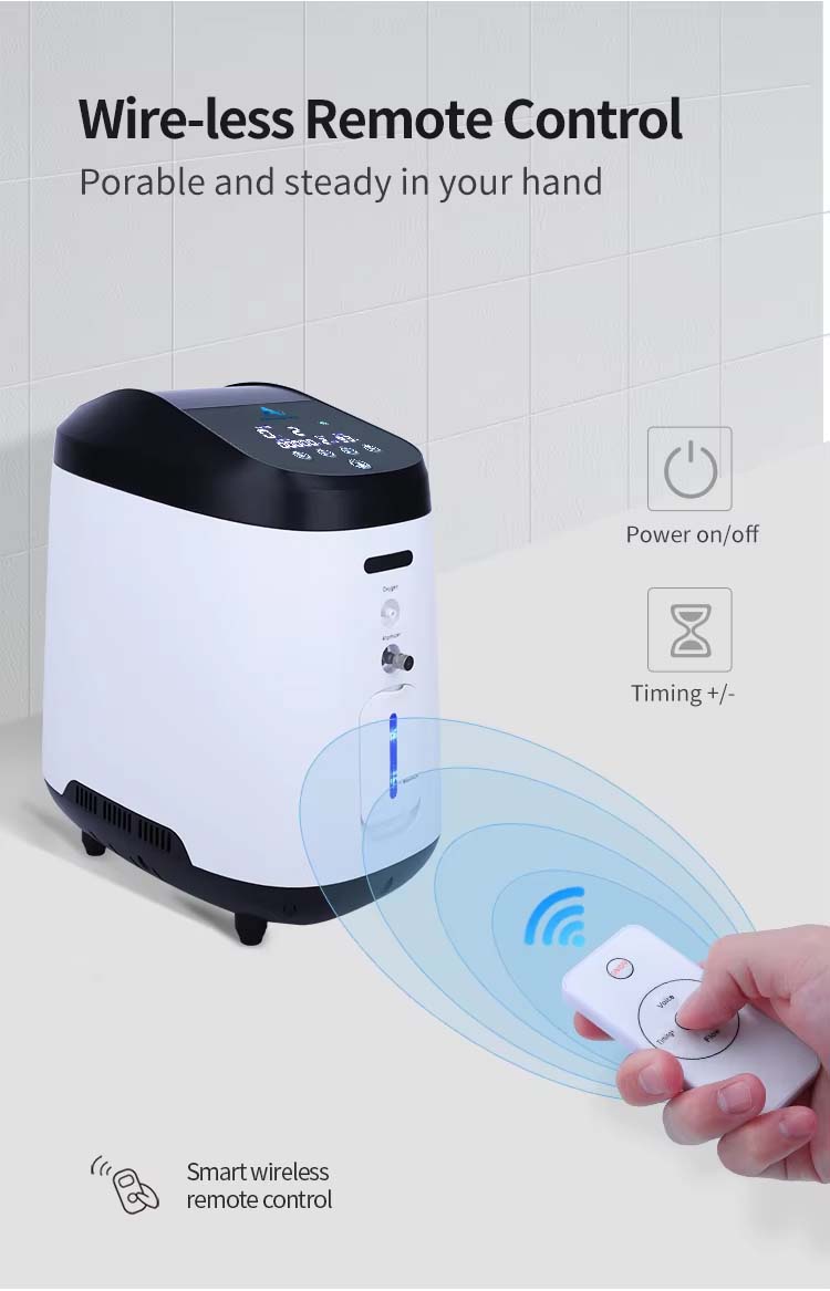 jy 206w portable oxygen concentrator feature remote control