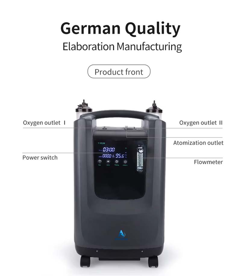 y x01w home oxygen concentrator hero front dual outlet