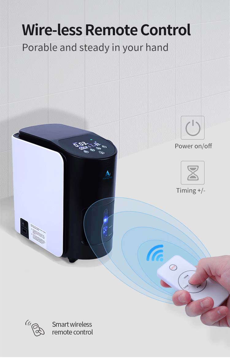 jy 102w portable oxygen concentrator feature wireless remote demo